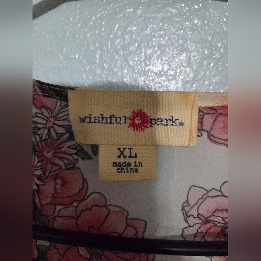 Wishful Park Pink and Cream Floral Kimono - Picture 2 of 4